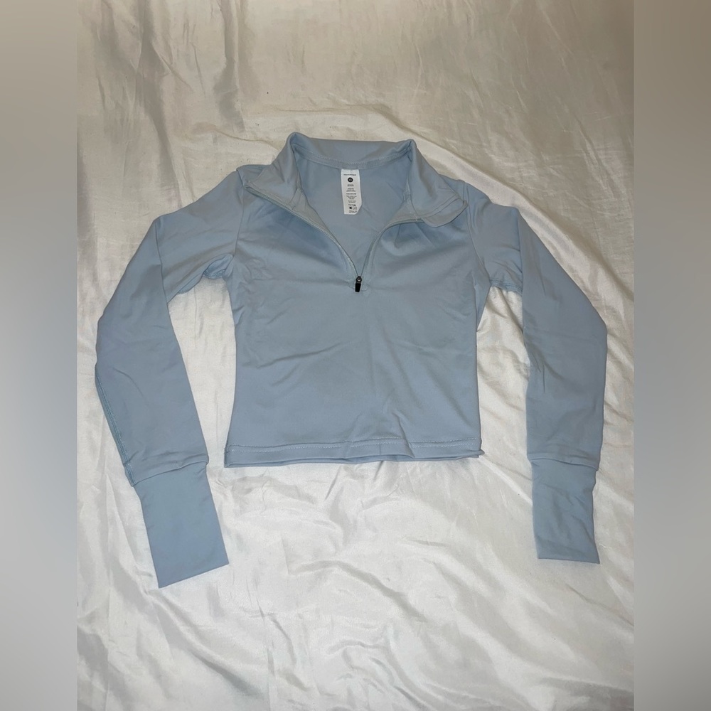 Paragon fitwear half zip up crop top
